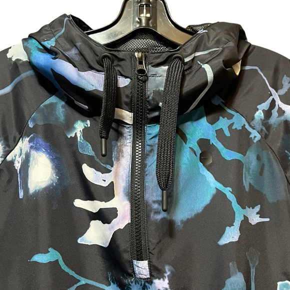 Ivy Park Ink Cloud Hoodie Pullover Oversized Windbreaker Track Jacket - Picture 5 of 11